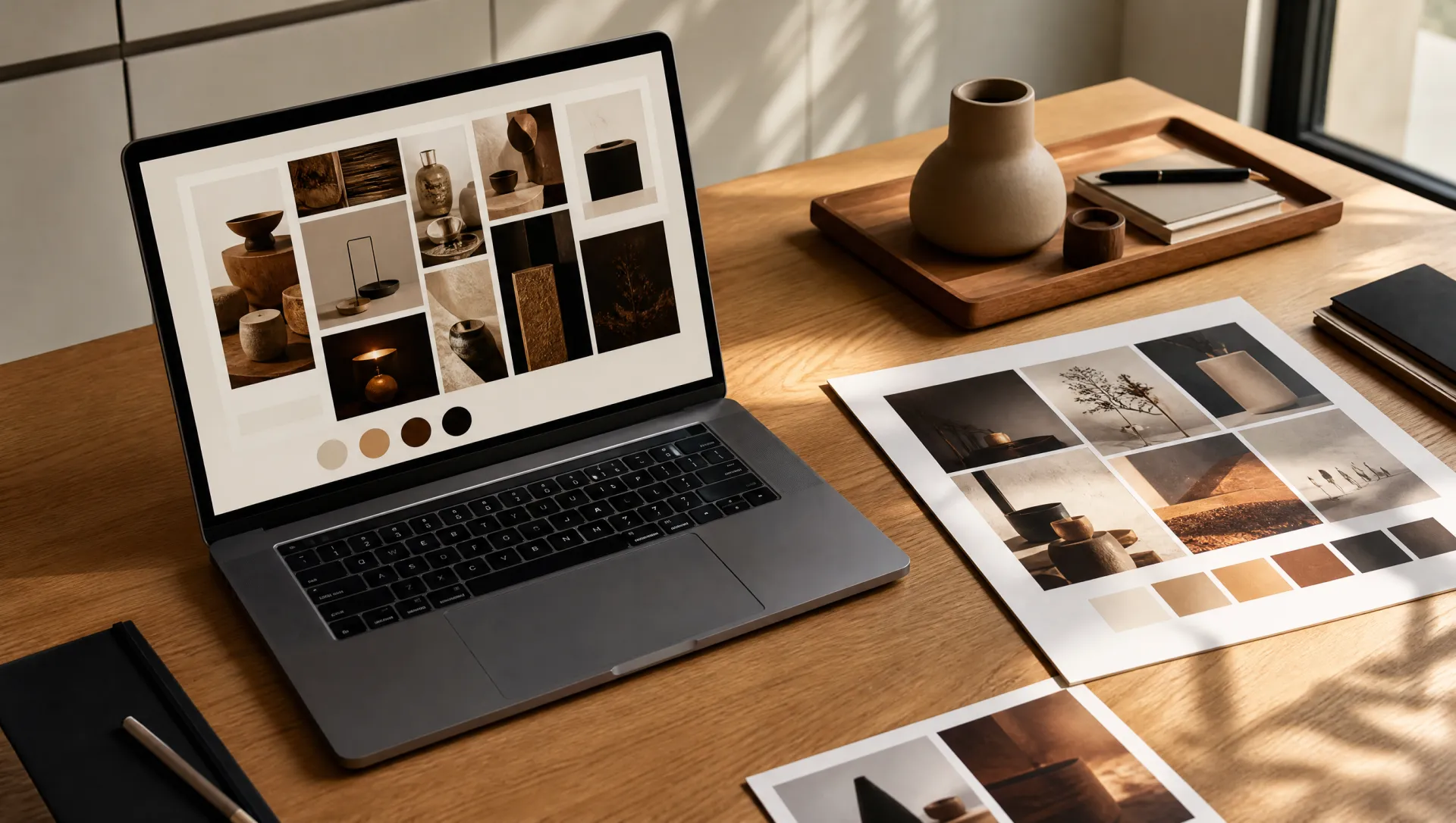 Proceso creativo — insight, concepto y producción sobre roble