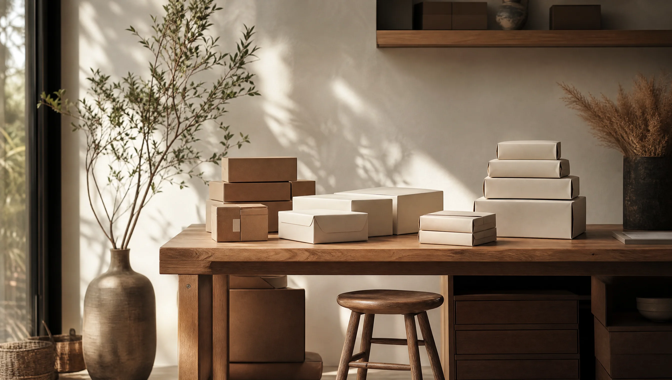 Ecommerce Permanencia — operación digital sobre mesa de roble